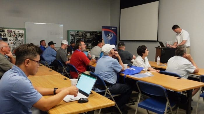 people in conference room 