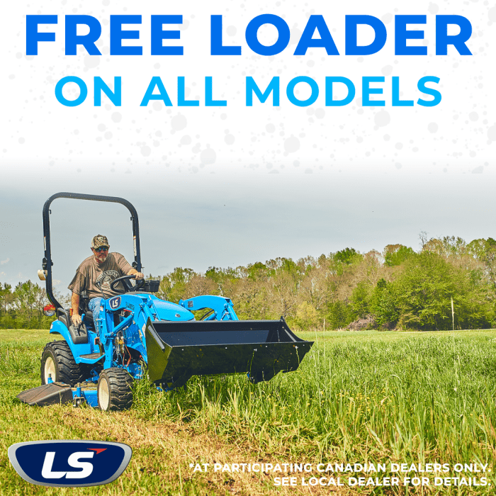 Get a Free Loader! LS Tractor Canada